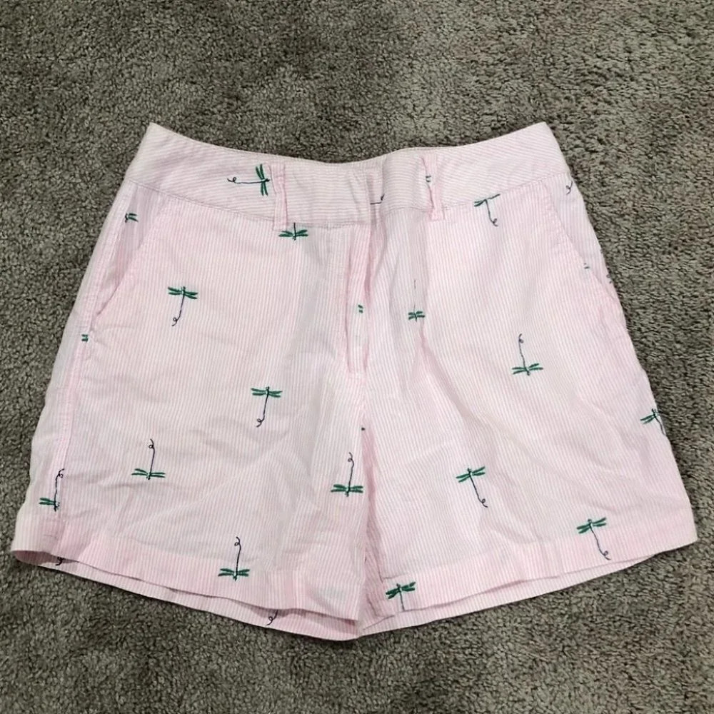 Vintage J.G. Hook Pink with dragonflies High‎ Waist Shorts-Size 10
